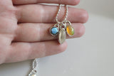 Gemstone Trio Necklace - Labradorite, Moonstone, and Opal