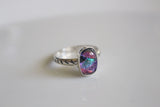 Dichroic Glass Ring- Made to order in your size