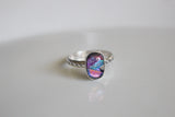 Dichroic Glass Ring- Made to order in your size