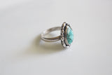 Turquoise Teardrop Ring- Size 7