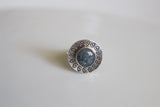 Handstamped Kyanite Ring- Size 6