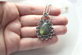 Flower Labradorite Statement Necklace