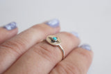 Zia Ring with Turquoise / Made to Order Ring in Sterling Silver / State of New Mexico Symbol Ring / Stacking Ring with Turquoise